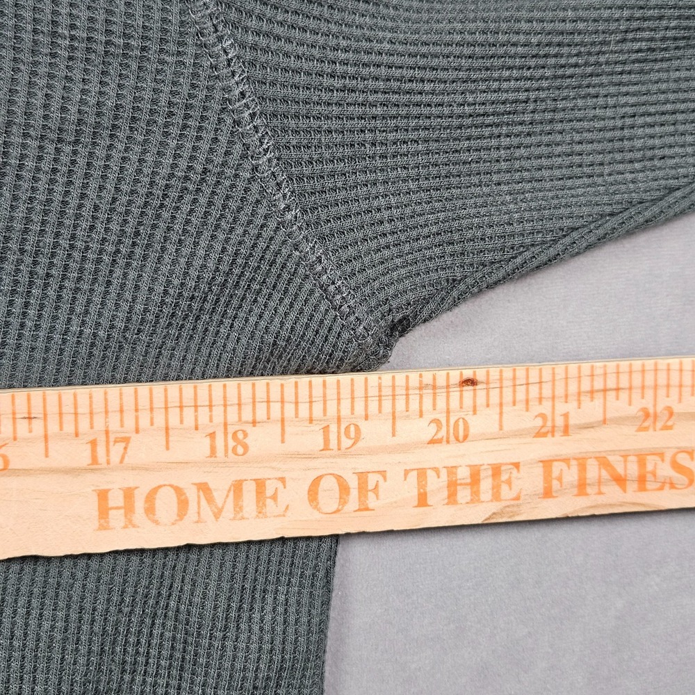 Free Fly Bamboo Lightweight Hoodie Mens Medium Green Waffle Kit Henley Fishing - Picture 5 of 9